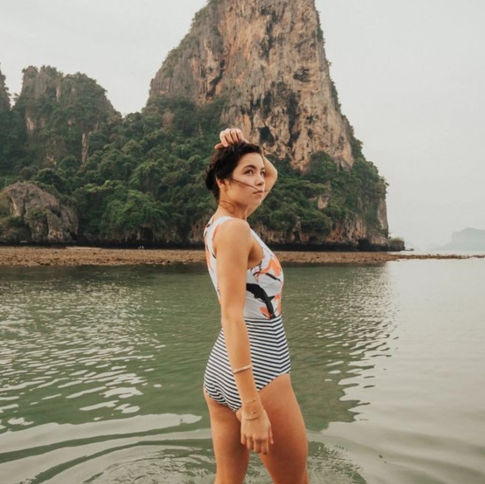 Albion Fit Sea Glass Bombshell One-Piece Swimsuit